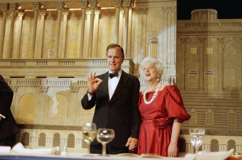 Illustration for article titled Let's Talk About the Fashion Choices of Barbara Bush